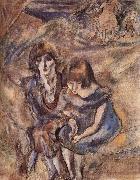 Jules Pascin Lucy and Aiermina Spain oil painting artist